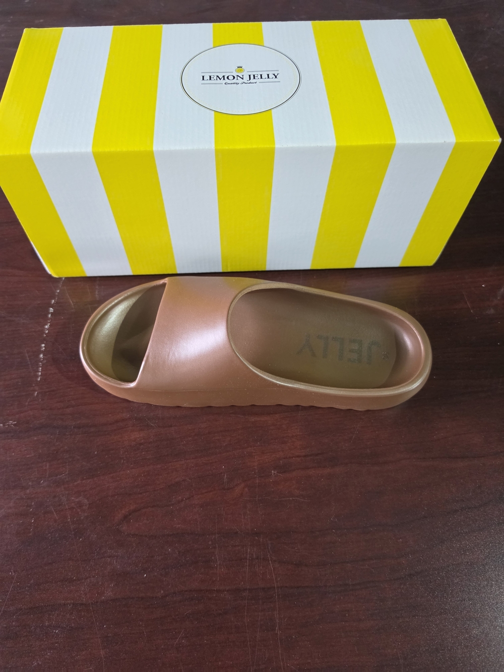 Lemon Jelly Women's Slide Sandal - Metallic Bronze